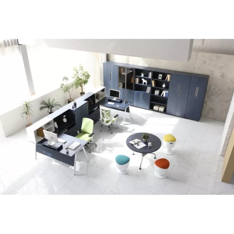 Up Up Seul ergonomische balanskruk wit, D47 blauwe stof