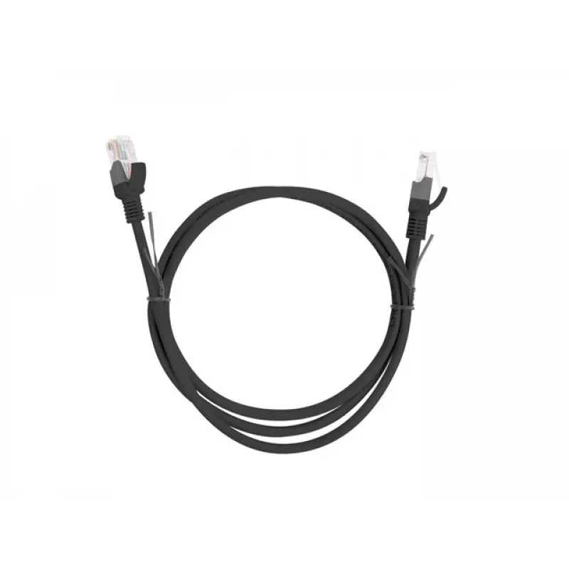 Netwerkkabel LANBERG PCU5-10CC-0100-BK RJ-45 Cat5e, U/UTP, 1 m, zwart