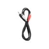 Gembird 1.5m - 3.5mm/2xRCA - M/M 1.5m 3.5mm 2 x RCA zwart - rood - wit (CCA-458)