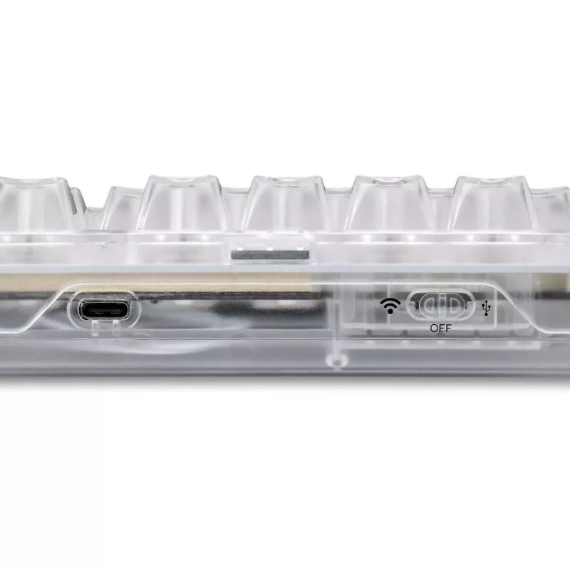 Crystal Shark, gaming-toetsenbord wit, DE-layout, KTT