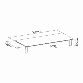 Sbox DS-610 desktopverhoger voor monitor of notebook