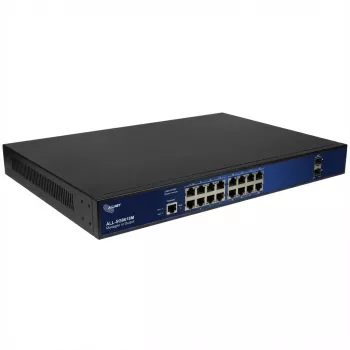 Ethernet-switch ALLNET ALL-SG8618M — 16 x 10/100 Mbps + 2 uplink-poorten