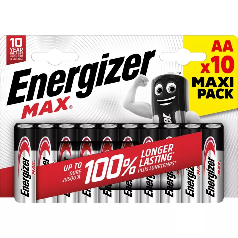 Energizer batterijen Max AA LR6 10 stuks Eco