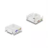 Delock 90802 Keystone-module RJ45 naar LSA Cat.6 UTP, gereedschapsvrij, zwart/wit