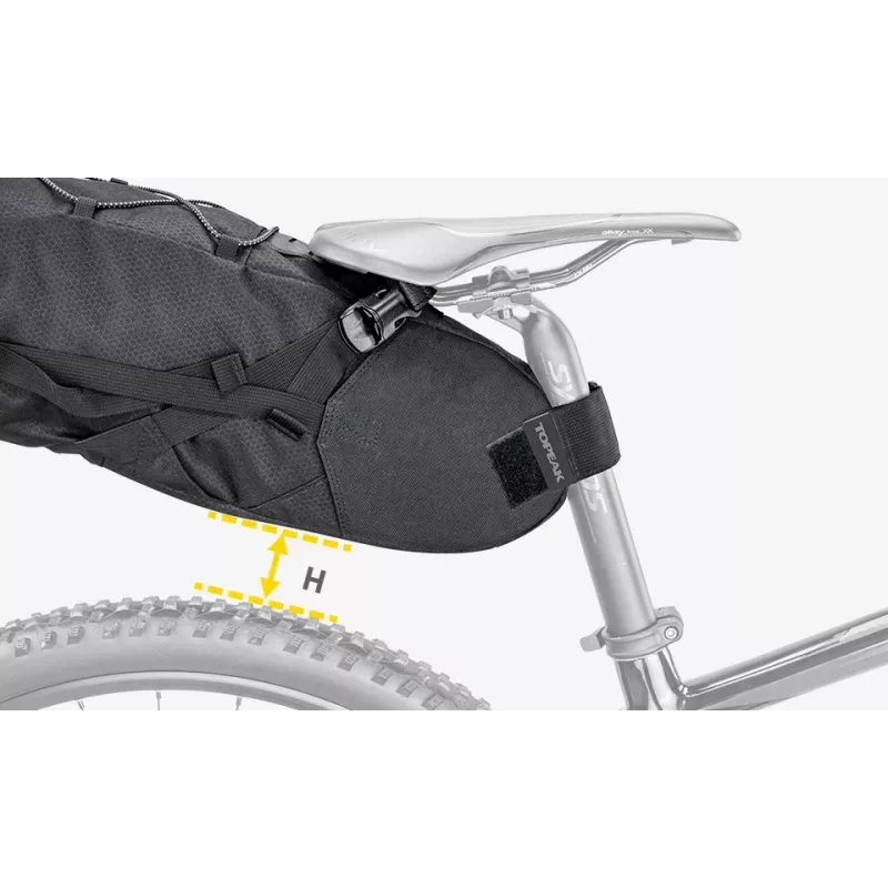 Fietstas Topeak BackLoader 15 L Nylon Polyethyleen zwart