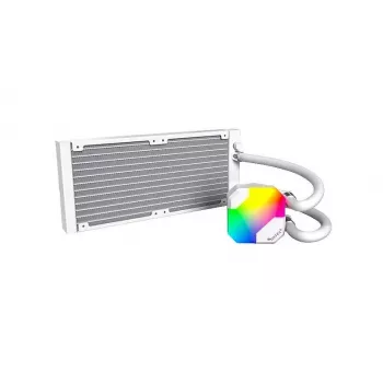 AIO-waterkoeling Montech Hyper Flow ARGB 240 mm wit — 240 mm radiator, ARGB-verlichting, witte uitvoering