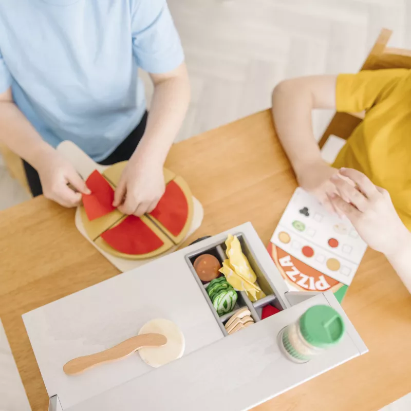 Melissa & Doug Top & Bake Pizza Counter Houten speelset