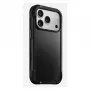 Telefoonhoesje Nomad Rugged Leather Case voor Apple iPhone 17 Pro, leer/TPU/PC/aluminium, geschikt voor 16 cm (6,3 inch) schermen, zwart