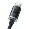 Baseus Crystal Shine kabel USB naar USB-C, 100W, 2m (zwart)