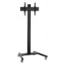 Vogel's T 1822B displaytrolley, 180 cm paal, VESA 200x200, zwart