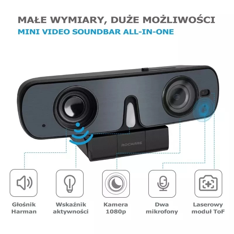 Rocware RC08 All-in-One 1080p USB-webcam