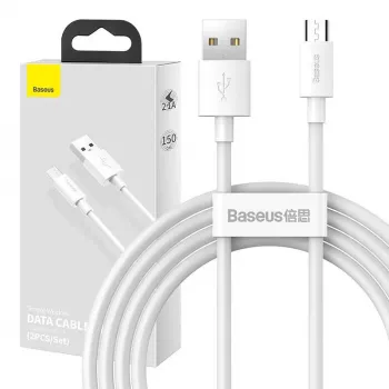 USB-A naar Micro-USB-B kabel Baseus TZCAMZJ-02 1,5 m wit