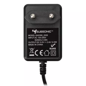 Subsonic SA5399 netlader voor Nintendo Switch, USB-C, 5 V 2,4 A, 2 m kabel