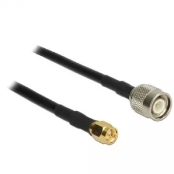 Coaxkabel DeLOCK 89510 RG-58 C/U 2.5 m TNC SMA zwart