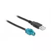 HSD Z kabel bus naar USB 2.0 Type-A stekker 1m DeLOCK