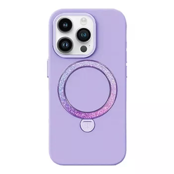 Telefoonhoes Joyroom PN-15L4 Dancing Circle voor iPhone 15 Pro Max, paars, lichte beschermhoes