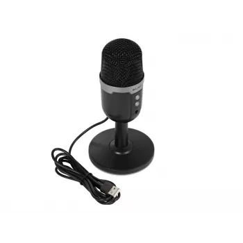 Studiomicrofoon BLOW met LED-standaard — bedraad USB 2.0, 20–16000 Hz, gevoeligheid -50 dB, 237 g