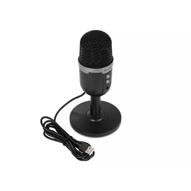 Studiomicrofoon BLOW met LED-standaard — bedraad USB 2.0, 20–16000 Hz, gevoeligheid -50 dB, 237 g