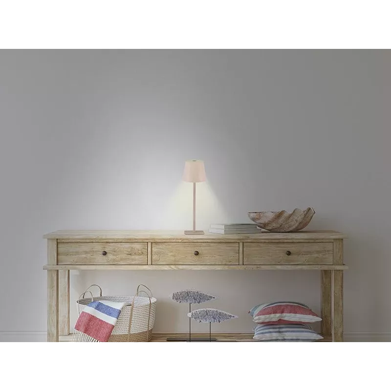 Beper P207ILI202 oplaadbare led-tafellamp, aanraakschakelaar, dimbaar, poeder