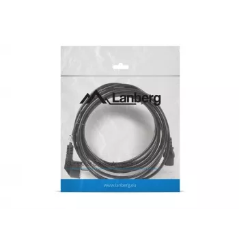 Netkabel LANBERG CA-C13C-11CC-0050-BK – 5 m, C13-koppeling naar CEE7/7, haaks C13