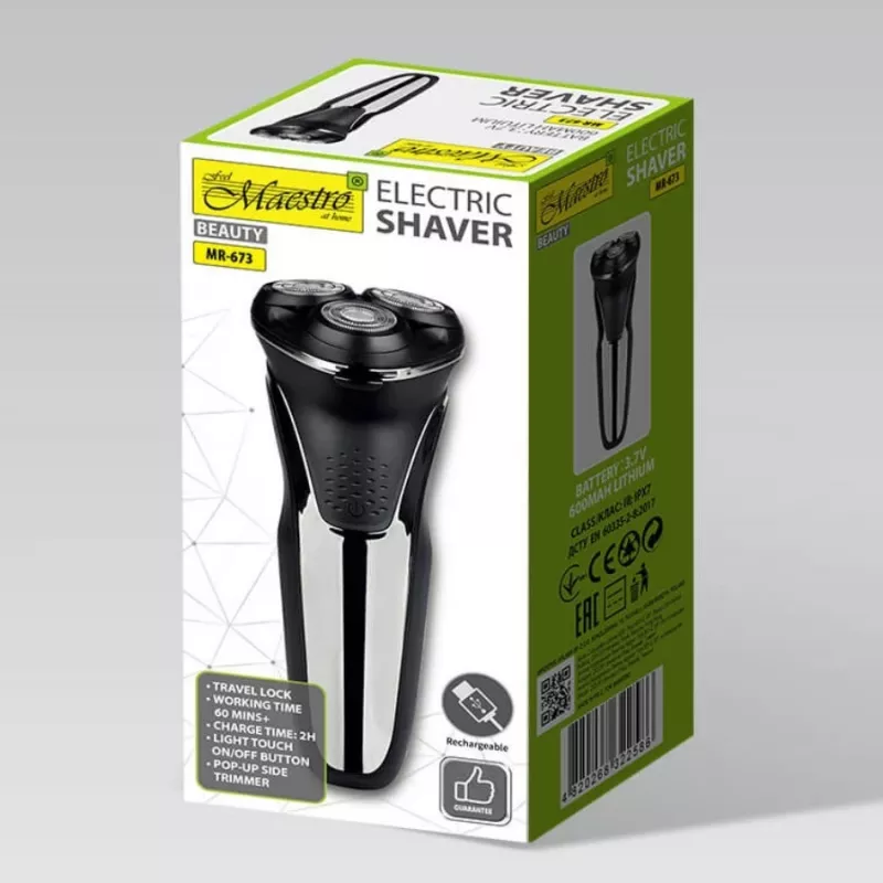 MAESTRO MR-673 USB elektrisch scheerapparaat
