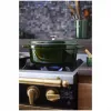Staub La Cocotte 33 cm ovale braadpan van gietijzer, basilicumgroen