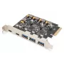 PCIe-kaart Digitus 2x USB-C 3x USB-A