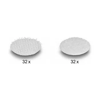 Montagepad DeLOCK 19089 klittenbandstippen rond 64 stuks wit
