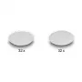 Montagepad DeLOCK 19089 klittenbandstippen rond 64 stuks wit