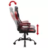 Subsonic SA5642-IM1 bureaustoel gevoerde zitting gevoerde rugleuning zwart rood