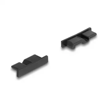 DeLOCK 64243 busafschermkap USB Micro-B zwart 10 stuks