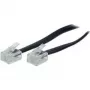 S/CONN 10m RJ11 zwart transparant kabel TC 70090 / 50319 ShiverPeaks