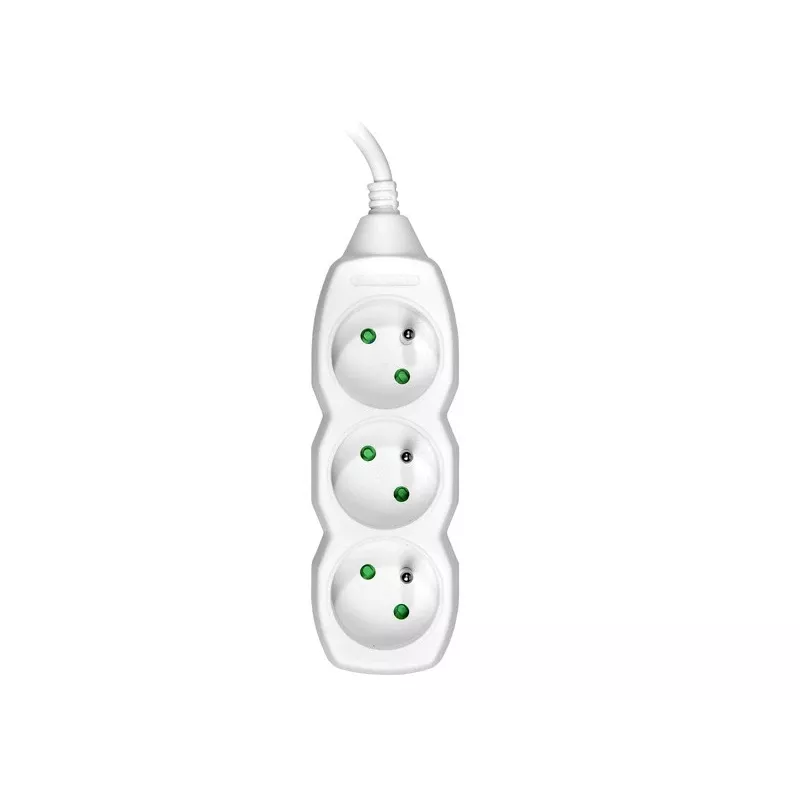 Tracer PowerCord verlengsnoer, 3 stopcontacten, 3 m, wit