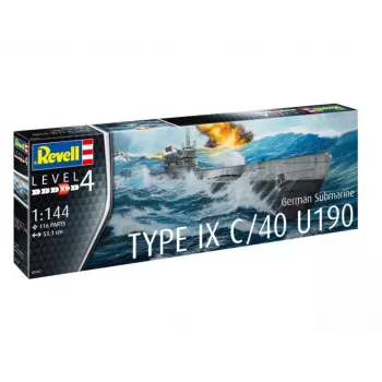 Plastic model German Submarine T.IX C/40 1/144