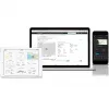 Bresser 7002580 Weather Center 5-in-1 digitaal wifi-weerstation met professionele sensor, 5,7″ display, netvoeding, zwart