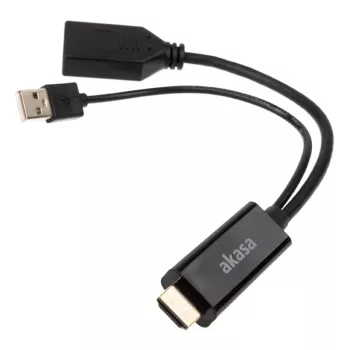 HDMI-naar-DisplayPort-adapterkabel Akasa AK-CBHD24-25BK