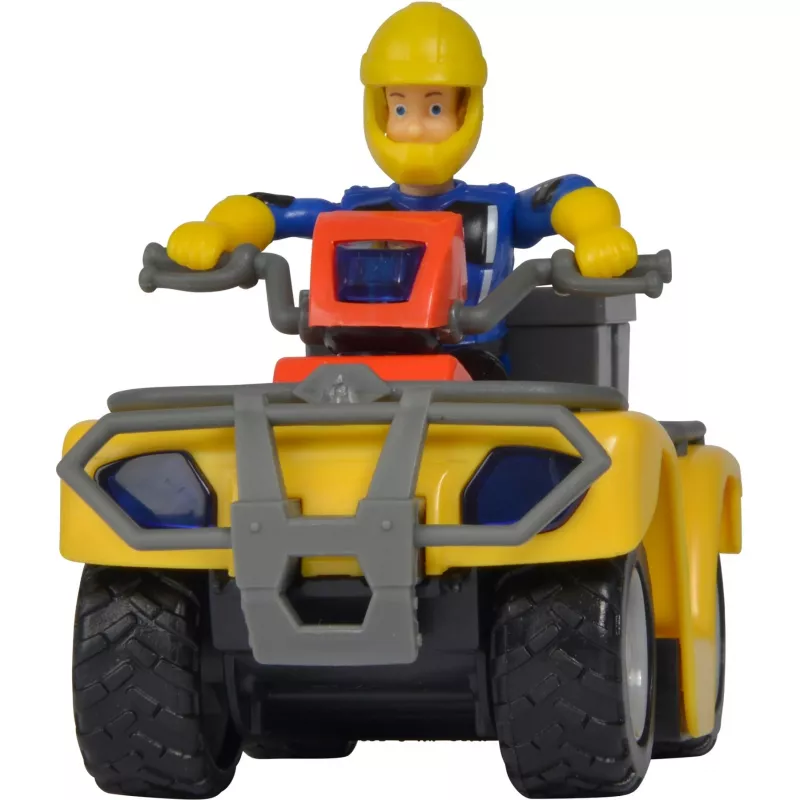 Simba Brandweerman Sam Mercury-quad met figuur, speelgoedvoertuig