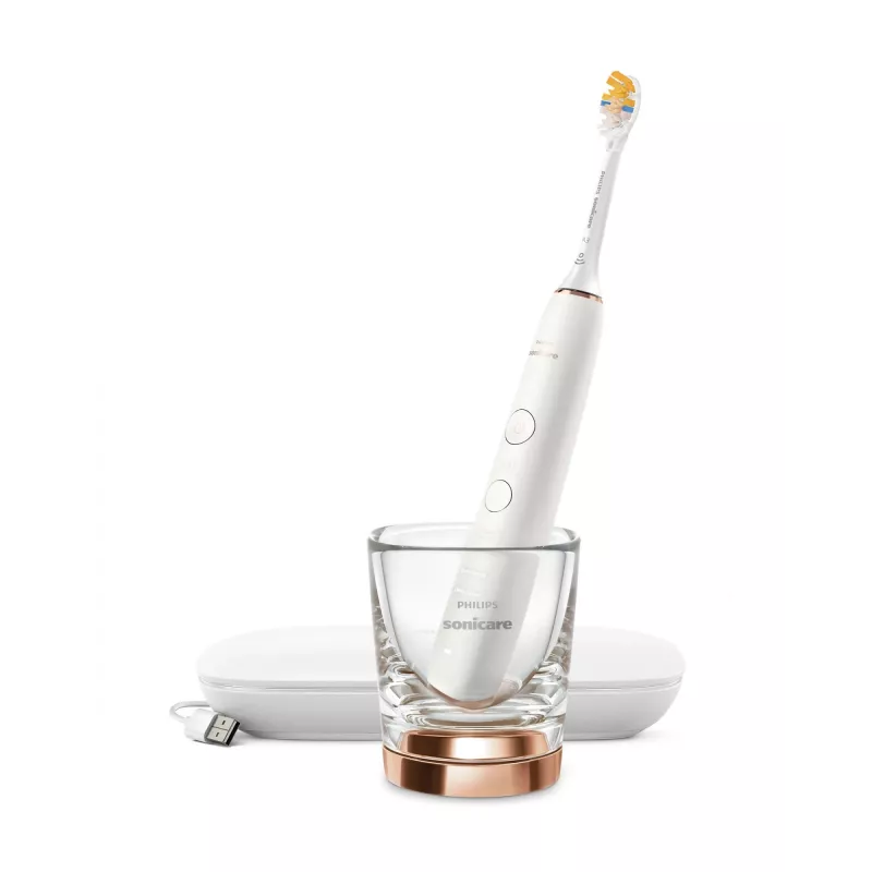 Philips HX9911/23 elektrische tandenborstel volwassene sonische tandenborstel roségoud, wit