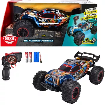 Elektrische RC-offroadauto Simba-Dickie Furious Phoenix schaal 1:10