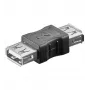 Microconnect USBAFAF kabeladapter USB A zwart