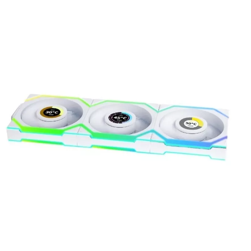 Ventilator Lian Li UNI FAN SL Wireless LCD 120 12 cm wit 3 stuks