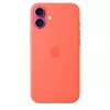 iPhone 16 Plus siliconen case met MagSafe - mandarijn