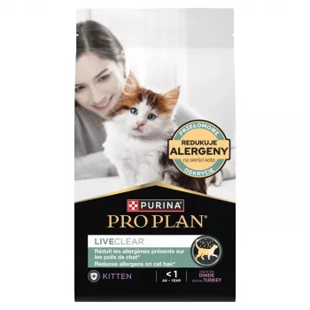 PURINA PRO PLAN LIVECLEAR KITTEN rijk aan kalkoen 1,4 kg