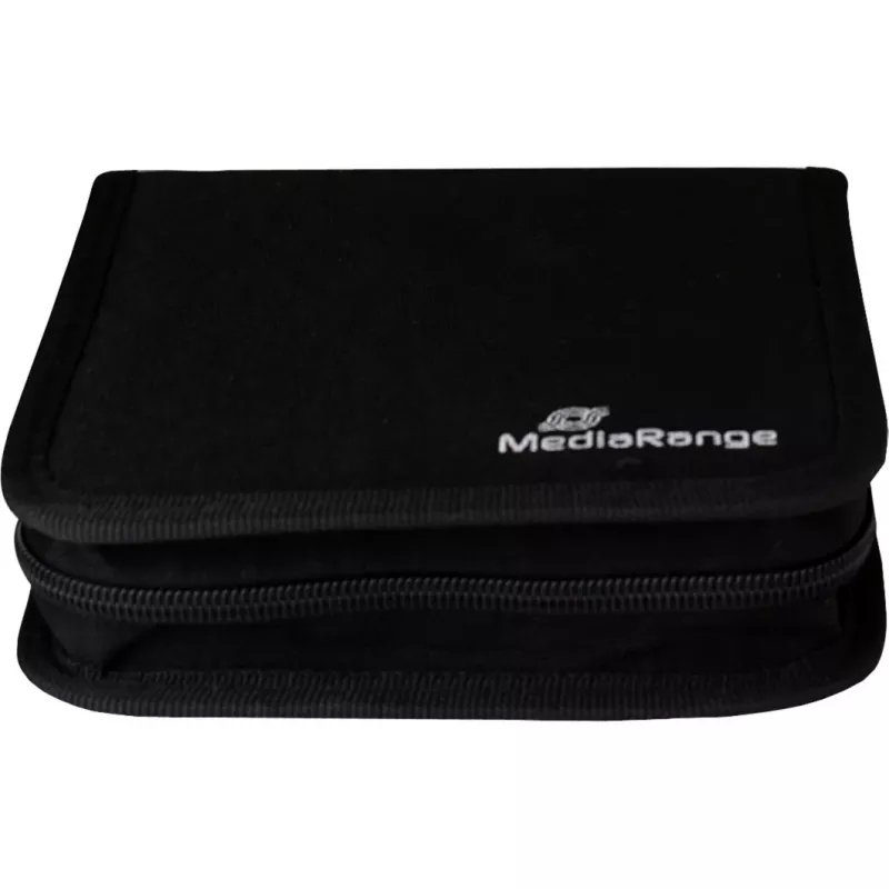 MediaRange BOX50 cd-/dvd-tas voor 24 schijven, zwart