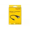 DeLOCK adapter USB Type-C naar RS-232 D-Sub 9-pins stekker 0,25 m