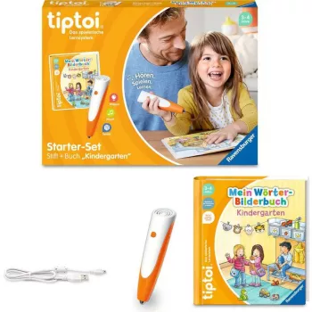 tiptoi startset: Mijn woordenbeeldboek kleuterschool, leerboek pen en prentenboek