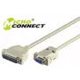 Microconnect IBM029 seriële kabel grijs 3 m DB-9 DB-25