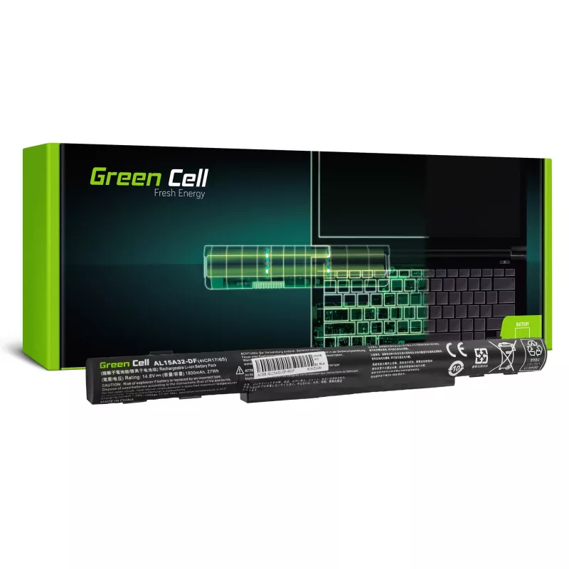 Batterij Green Cell AC68 voor Acer E5-573 E5-573G E5-573TG V3-574 V3-574G TravelMate P277