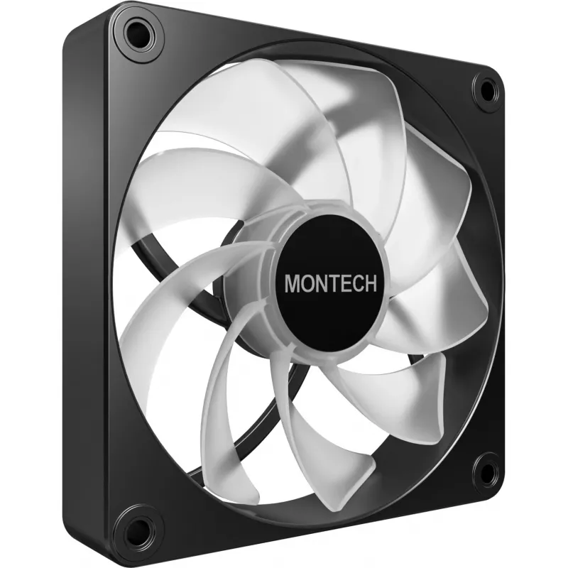 Montech GF120R V2 ARGB computercase-ventilatormodule 12 cm zwart 3 stuks