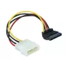 Stroomkabel SATA HDD 4-pins stekker haaks DeLOCK 60101